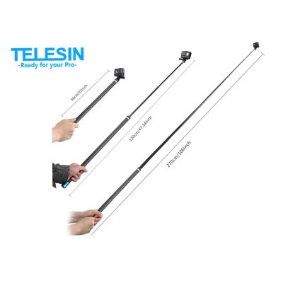 ไม้เซลฟี่ TELESIN ยาว 2.7 เมตร Super Long Selfie Stick สำหรับกล้อง GoPro HERO BLACK 4 5 6 7 8 9/ SJCAM / Xiaomi Yi ยาว 270 ซม
