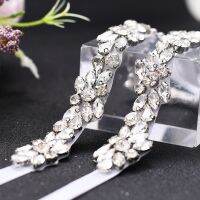 S437-S Shiny Full Rhinestone Sliver Wedding Belts Bride Dress Accessories Belts for Women Birthday Prom Dresses Decoration