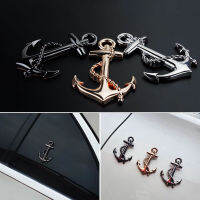 1PC โลหะสติกเกอร์ติดรถเรือที่เกี่ยวสมอ Navy แผงติดหน้ารถยนต์ Cross Badge Pirate เรือรถสติกเกอร์