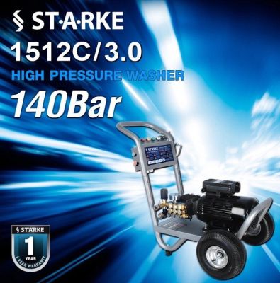 ปั๊มอัดฉีดแรงดันสูงSK-1512C/3.0  STARKE SK-1512C/3.0 (11.64) เครื่องฉีดน้ำแรงดันสูง 140 บาร์ 220V
