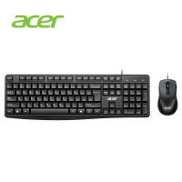 Acer(Acer) คีย์บอร์ด เมาส์และแป้นพิมพ์ชุด ชุดเมาส์คีย์บอร์ดแบบมีสาย สำนักงานเมาส์และแป้นพิมพ์ ป้องกันการรั่วไหล USBสก์ท็อปโน้ตบุ๊คสากล OAK-030