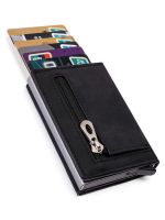 Gebwolf PU Leather Men Wallet Rfid Anti-magnetic Credit Cards Holder With Organizer Coin Pocket &amp; Money Clips Purse Card Holders