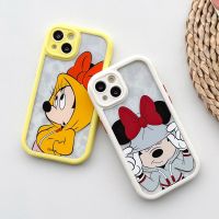 เคสโทรศัพท์มือถือมิกกี้เมาส์การ์ตูนน่ารักสำหรับ iPhone 14 Pro Max 13 Pro Max ฝาหลังโทรศัพท์แบบนิ่มสำหรับ iPhone 12 Pro Max 11