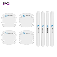 สติกเกอร์ป้องกันประตูรถ5D โลโก้สติกเกอร์ตกแต่งจับประตูแต่งรถสำหรับซูบารุ