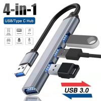 4in1 USB OTG Hub USB3.0 Expander Port USB Tipe C Extender pengisi daya Multiport Transfer Data Splitter kecepatan tinggi Laptop Huawei Lenovo