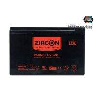 ZIRCON BATTERIES (แบตเตอรี่สำหรับเครื่องสำรองไฟ) ZIRCON ZC-BATTERY/ 12V/9.0AH (BATTERY_12V/9.0AH) ##สายชาร์จ ไมค์ คีย์บอร์ด หูฟัง เคส ลำโพง Wireless Bluetooth คอมพิวเตอร์ โทรศัพท์ USB ปลั๊ก เมาท์ HDMI