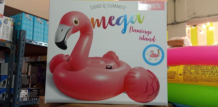 morestech-แพยางเป่าลม-นกฟลามิงโก้สีชมพู-giant-flamingo-inflatable