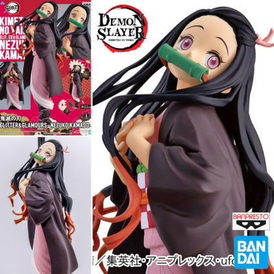 งานแท้ 100% Bandai Banpresto จากการ์ตูนเรื่อง Demon Slayer Kimetsu no Yaiba ดาบพิฆาตอสูร Nezuko Kamado เนซึโกะ คามาโดะ ชุดกิโมโน Glitter &amp; Glamours Game prize Ver Original Figure Genuine from japan ฟิกเกอร์ โมเดล ตุ๊กตา อนิเมะ ของขวัญ Anime Model Doll