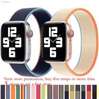 ﹍ 44mm Nylon Loop Strap For IWO Series 6 7 Smart Watch Z36 T100 Plus W37 For SmartWatch T500 X6 W26 Pro For DT100 HW22 Wristbands