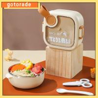 GOTORADE วางซ้อนกันได้ กล่องอาหารกลางวันกล่อง ฉนวนกันความร้อน พีพี กล่องเบนโตะ ของใหม่ ที่ปิดสนิท กล่องใส่ผลไม้ ที่ใส่สลัด