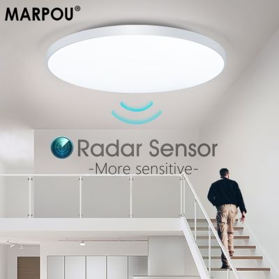 MARPOU Capteur Radar LED Plafonniers de Retard Automatique motion capteur de Maison Intelligente Éclairage Plafond LampRoom Couloirs Couloir