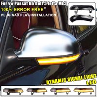 ไฟกระจกมองหลังแสดงสถานะสัญญาณเลี้ยว LED แบบไดนามิกรีพีตเตอร์สำหรับ Volkswagen VW GOLF 5 Jetta MK5 Passat B6 B5.5ไฟและไฟฟ้า EOS