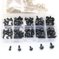 100pcs 6-12mm Black Plastic Crafts Safety Eyes for Teddy Bear Soft Toy Animal Doll Amigurumi DIY Accessories Multicolor Eyes