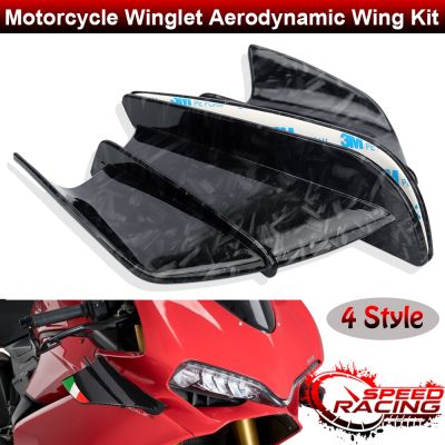 For Ducati 899 959 1198 1198S 1199 1299 Panigale V4 V4S V4R V2 Supersport S Motorcycle Winglet Aerodynamic Wing Kit Spoiler