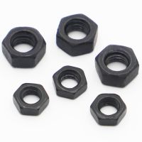 1/2/5/10/50pcs Black Grade 8.8 steel Hexagon Nut M2 M2.5 M3 M3.5 M4 M5 M6 M8 M10 M12 M16 M18 M22 M24 Hex Nut DIN934 Nails Screws Fasteners