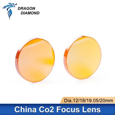 2pcs Co2 Focus Lens PVD ZnSe Dia.12/18/19.05/20mm For Laser Cutting Machine