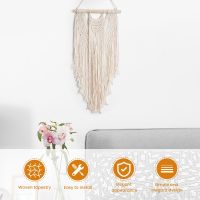 Macrame Wall Hanging Handwoven Cotton Rope Boho Tapestry Home Decor