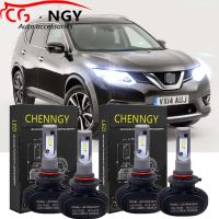 หลอดไฟหน้า LED สูงต่ํา 12-24V 6000K WHITE สําหรับ Nissan X-Trail X Trail (T32) (ปี 2013-2018) 2 คู่