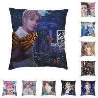 【LZ】 Stray Kids Pillow Covers Decor Home Bang Chan Modern Cushion Cover Car Pillowcase 3D Printing Custom Throw Pillows