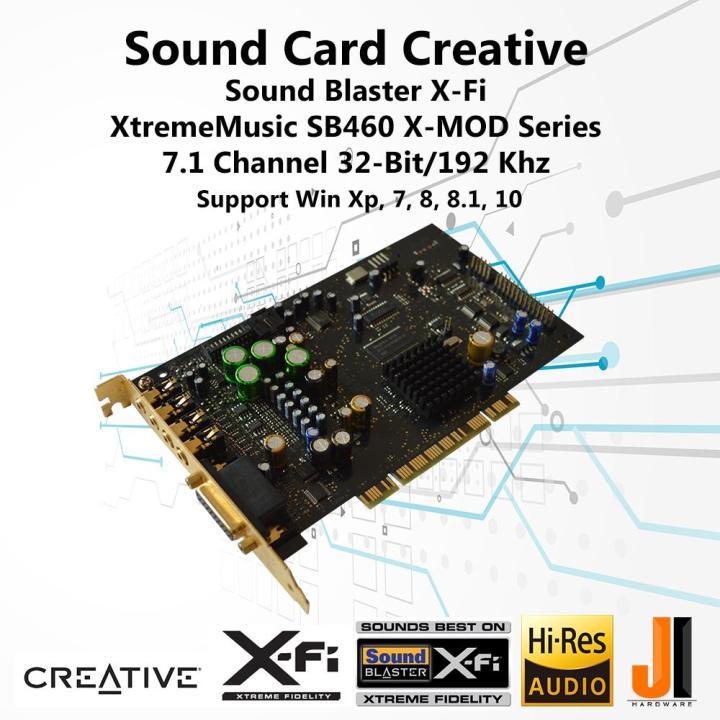 sound-card-creative-sound-blaster-x-fi-xtrememusic-sb0460-x-mod-7-1-channel-pci-มือสอง