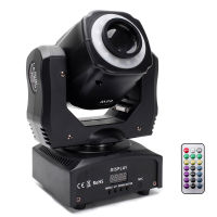 8รูปแบบ LED Beam Belt Black Moving Head Light พร้อมรีโมทคอนล