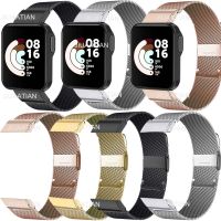 Strap For Xiaomi Mi Watch Lite Band Redmi Watch 2 Lite Bracelet Redmi Watch 3 Strap Milanese Stainless Steel Wristband Smartwatches