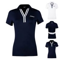 DESCENNTE Amazingcre Malbon Master Bunny Scotty Cameron1 PING1✑  New golf clothing womens short-sleeved T-shirt top slim-fit fashion casual sports all-match quick-drying