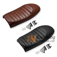 Motorcycle Retro Seat Vintage Flat Brat Seat Cafe Racer Saddle GN CB200 CB350 CB400SS CB500 CB750 SR400 SR500 XJ XS KZ