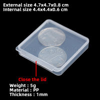 10 pieces Square Tool Case Parts Accessory Organize Storage Screw Sample Transparent Box Z4708