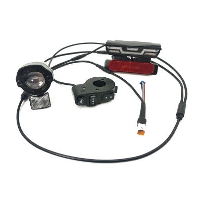 Electric Headlight Front Tail Rear Warning Lights LED Night Spotlight Headlight for Bafang G510(URAT)G330 Ebike Light
