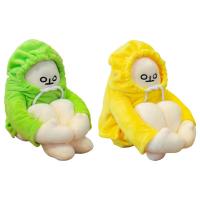 Plush Banana Man Stuffed Animals Doll Action Figure Cute Cartoon Funny Changeable Plush Pillow Decompression Toy For Gift