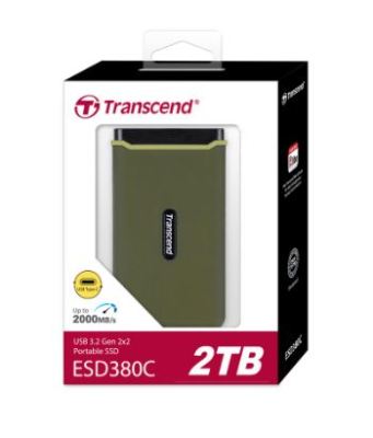 Transcend External SSD 1/2TB: ESD380C : USB 3.2 Gen 2x2 รับประกัน 5 ปี TS1TESD380C TS2TESD380C