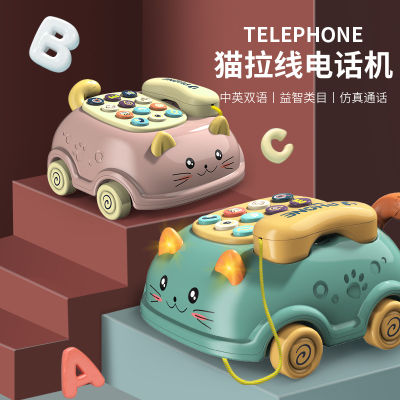 เครื่องเล่าเรื่องศัพท์จำลองสองภาษาจีน-อังกฤษสำหรับเด็ก ของเล่นเพื่อการศึกษาศัพท์มือถือสำหรับเด็กแมว