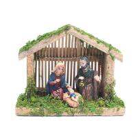 Stable Manger Jesus Birth Nativity Scene Wooden Ornament Merry Christmas Decor Figurines Resin Statue Bethlehem Advent Calendars