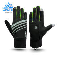 AONIJIE Winter Uni Sports Touchscreen Windproof Thermal Fleece Gloves Running Jogging Hiking Cycling Skiing Bicycle Gloves