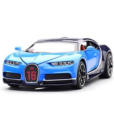 Bugatti Chiron แบบจำลอง1:32รถของเล่นสำหรับผู้ใหญ่เด็กของเล่นรถยนต์โลหะหล่อแข็งอัลลอยด์