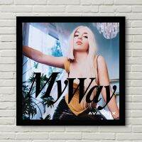 Ava Max My Way อัลบั้มเพลงปกโปสเตอร์ผ้าใบพิมพ์ลายภาพวาดตกแต่งบ้าน (ไร้กรอบ)