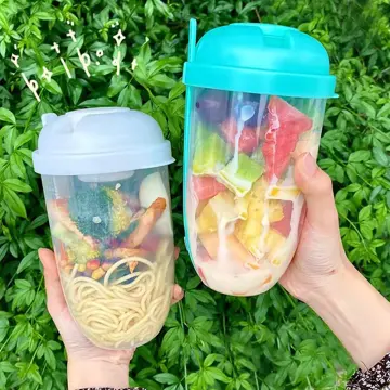 1PC, Salad Cups, Salad Shaker, Plastic Healthy Salad Containers