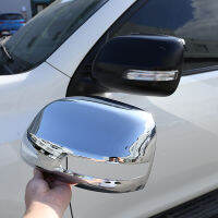 For Toyota Land Cruiser Cool Luze Prado FJ150 150 10-19 ABS Chrome Side Rearview Mirror Cap Cover Trim Stickers Car Accessories