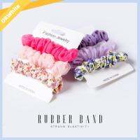 ORWHITE SHOP 3pcs อีลาสติก ผ้าชีฟองเส้นด้าย scrunchies แฟชั่นสำหรับผู้หญิง ที่มัดผม ยางรัดผม ของใหม่ หางม้าหางม้า เชือกมัดผม สำหรับผู้หญิง