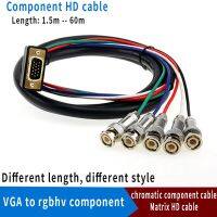 VGA to RGBHV Video HDB15 to 5 BNC RGB Video Cable for HDTV Monitor cable Adapters