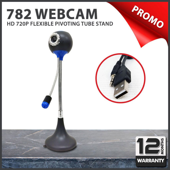 Skuldre på skuldrene brevpapir skrå 782 Webcam with Flexible Pivoting Tube Stand and Built-in Microphone 720P HD  Resolution | Lazada PH