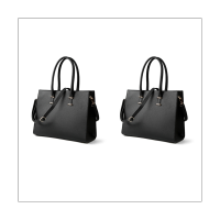 2X Laptop Bag Women 15.6-Inch Computer Work Handbag Leather Handbag Business Office Bag