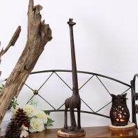 Cast Iron Giraffe Large Toilet Roll Holder Paper Free Stand Bathroom/Parlor Storage Giraffe