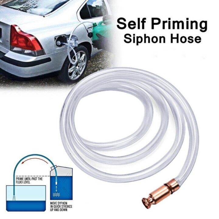 Manual Suction Pipe Gas Siphon Pump Gasoline Fuel Water Shaker Siphon ...