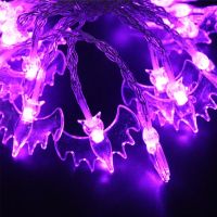 【CW】 Halloween Decoration LED String Lights Cute Glowing Festival Dress Up Portable Party Hanging Lamp Ornament Home Supplies 3M