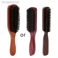 ✜ Hair Brush Wood Handle Boar Bristle Beard Comb Styling Detangling Straightening Drop Shipping