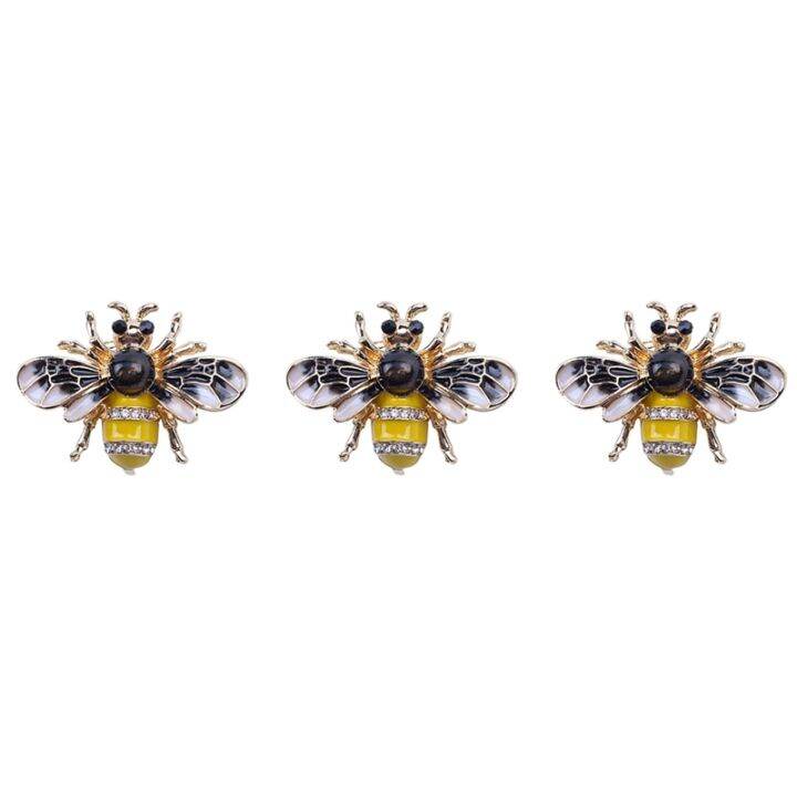 3x-fashionable-crystal-brooch-pin-costume-badge-party-jewelry-gift-fashion-bee