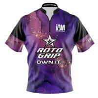 Roto Grip DS Bowling Jersey - Design 2141-RG 3D Polo Shirt Zipper Polo