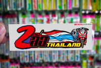 สติกเกอร์  2ล้อthailand ติดรถมอเตอร์ไซค์ สายซิ่ง 3M